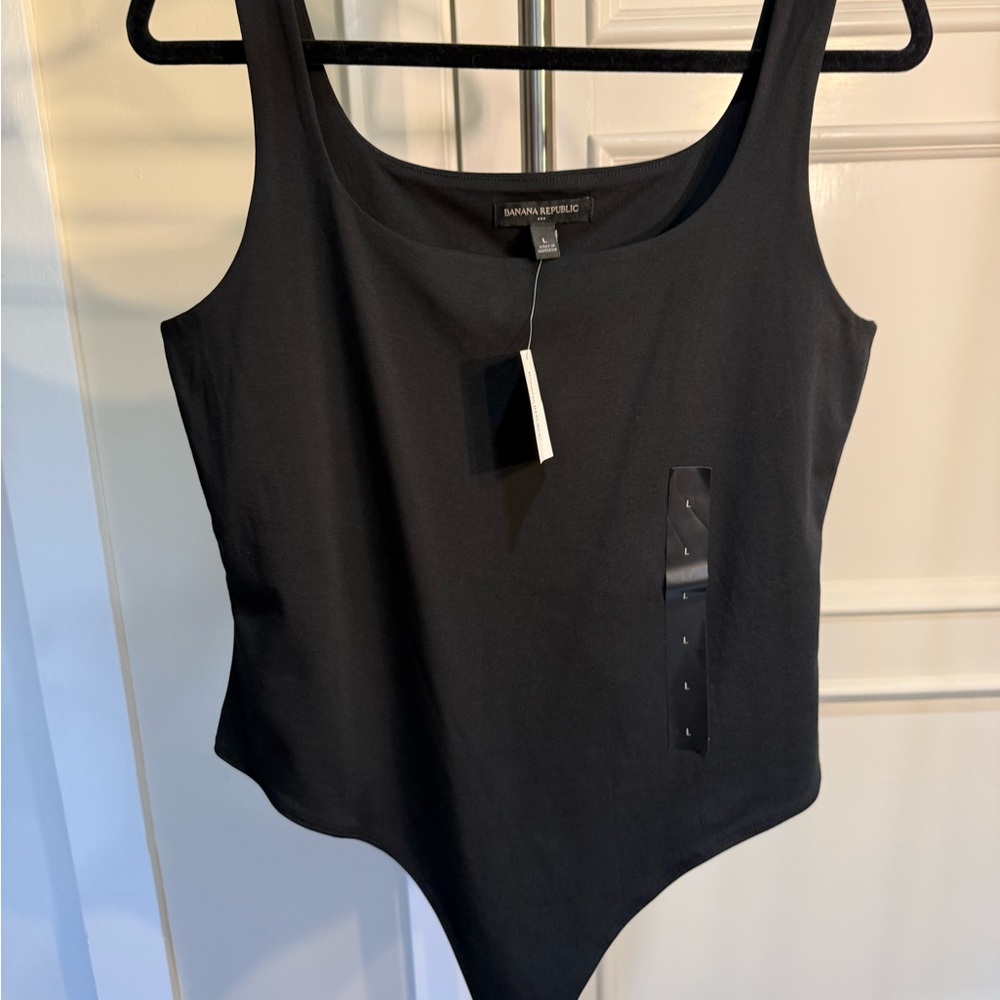 Banana Republic Black Sleeveless Bodysuit